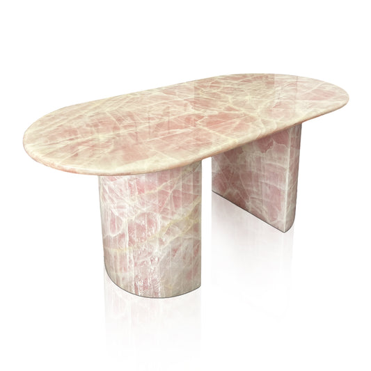 Pink Onyx Marble Table In Stock with Free Delivery
