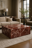 Marble Coffee Table RosoLepanto red marble In Stock with Free Delivery