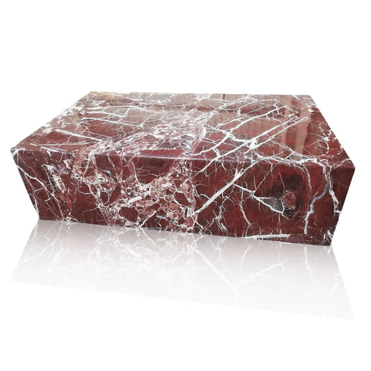 Marble Coffee Table RosoLepanto red marble In Stock with Free Delivery