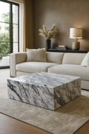 Rectangular Marble Coffee Table Calacatta In Stock with Free Delivery