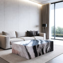 Black And White Marble Coffee Table Panda White, In Stock with Free Delivery