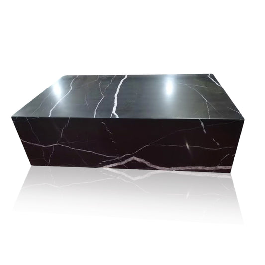 Black Marble Coffee Table Nero Marquina, In Stock with Free Delivery