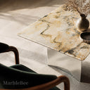 Marble dining table in patagonia quartzite - Image 1