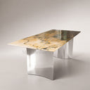 Marble dining table in patagonia quartzite - Image 2