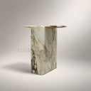 Marble side table in Ceppo Breccia Rosa Marble - Image 2