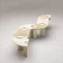 Unique Marble bench in white travertine - Image 10