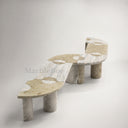 Unique Marble bench in white travertine - Image 6