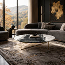 marble cocktail table in Panda white - Image 1