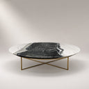 marble cocktail table in Panda white - Image 2