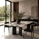 Marble table dining table in Calacatta Viola - Image 1