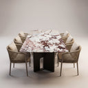 Marble table dining table in Calacatta Viola - Image 4