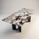 Marble table dining table in Calacatta Viola - Image 8