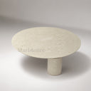 Coffee table in marble in Beige travertine - Image 5