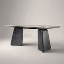 Marble dinette table in Crystal White marble - Image 2