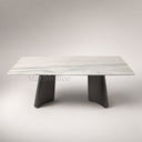 Marble dinette table in Crystal White marble - Image 3