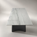 Marble dinette table in Crystal White marble - Image 4
