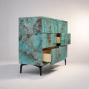 Marble Commode in Tiffany Turquoise marble - Image 2