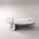 Marble coffee table in Crystal White marble - Image 7