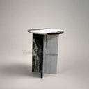 Marble side table in Panda White - Image 10