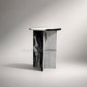 Marble side table in Panda White - Image 7