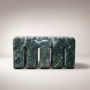 Marble bench in Verde Alpi Marble - Image 2