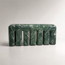 Marble bench in Verde Alpi Marble - Image 3