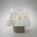 Dining table with marble in Blue Cloud Quartzite - Image 5