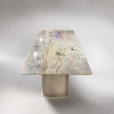 Dining table with marble in Blue Cloud Quartzite - Image 4