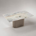 Dining table with marble in Blue Cloud Quartzite - Image 6