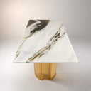 Table dining marble in Panda white - Image 5