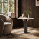 Marble Tulip Table in Volakas Marble - Image 1
