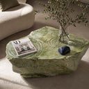 Natural stone coffee table in Creamy Green Marble - Image 1