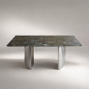 Marble table dining table in Blue Jade - Image 6