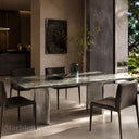 Marble table dining table in Blue Jade - Image 3