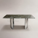 Marble table dining table in Blue Jade - Image 2