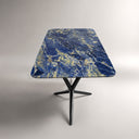 Marble dining table in Azzurro Blue Marble - Image 4