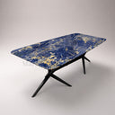 Marble dining table in Azzurro Blue Marble - Image 5