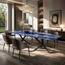 Marble dining table in Azzurro Blue Marble - Image 1