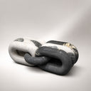 Marble bench unique in Carrara white + Nero Marquina + 黑金花 - Image 2