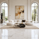 Marble bench unique in Carrara white + Nero Marquina + 黑金花 - Image 3