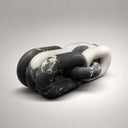 Marble bench unique in Carrara white + Nero Marquina + 黑金花 - Image 5