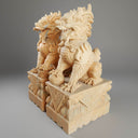 Sunset Red Marble Dragon