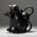Black Limestone Marble Cat