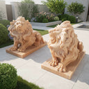 Sunset Red Marble Lions