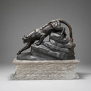 Limestone Black Panther Statue