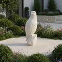 Marble Statue White Marble Majestic Seated Lion