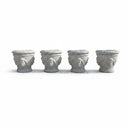Luxury Carrara White Marble Planter with Classical Carvings