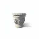 Luxury Carrara White Marble Planter with Classical Carvings