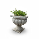 Elegant Cloundline White Marble Urn Planter for Outdoor Spaces