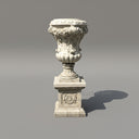 Grand Cloundline White Marble Urns | Exquisite Hand-Carved Planters